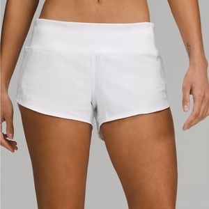 White lululemon shorts